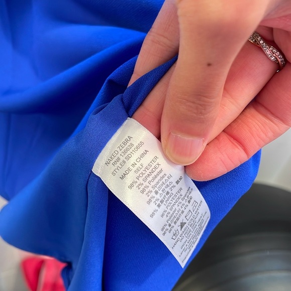 Blue Ruffle Dress - Picture 3 of 3